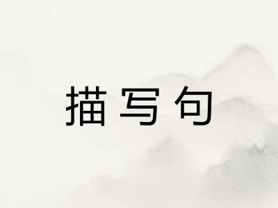 描写句
