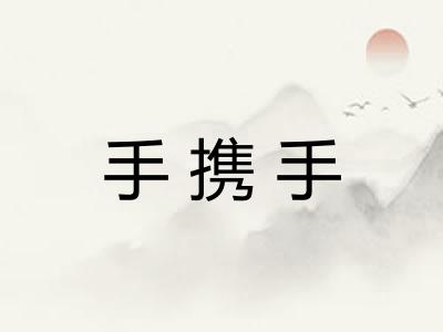 手携手