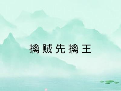 擒贼先擒王