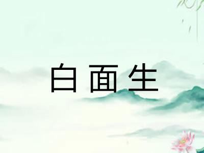 白面生