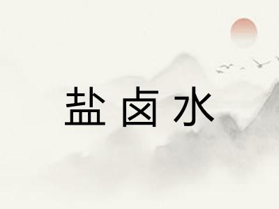 盐卤水
