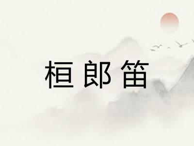 桓郎笛