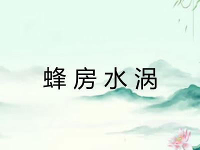 蜂房水涡