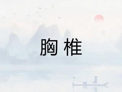 胸椎