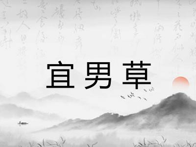 宜男草