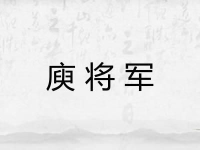 庾将军