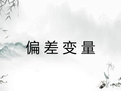 偏差变量
