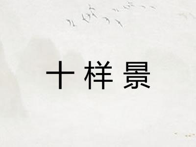 十样景