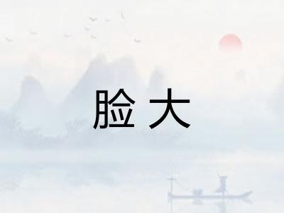 脸大