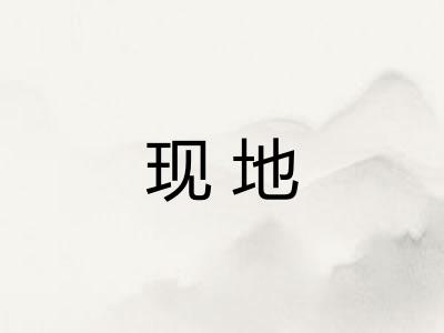 现地