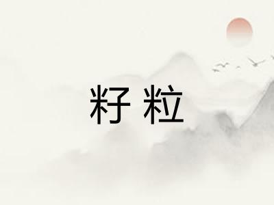 籽粒