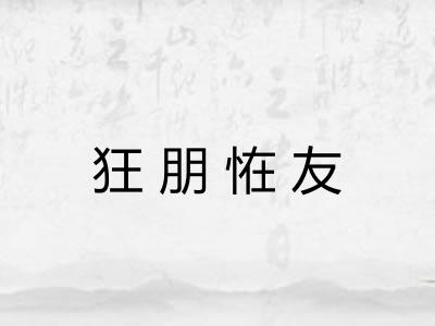 狂朋恠友