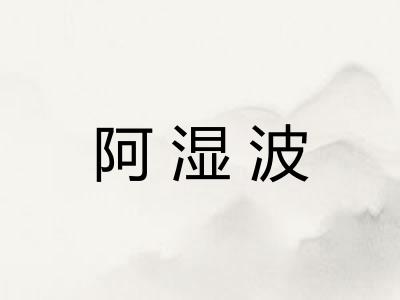 阿湿波