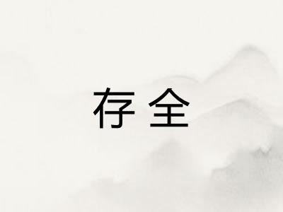 存全
