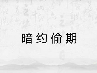 暗约偷期