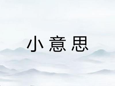 小意思