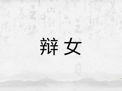 辩女