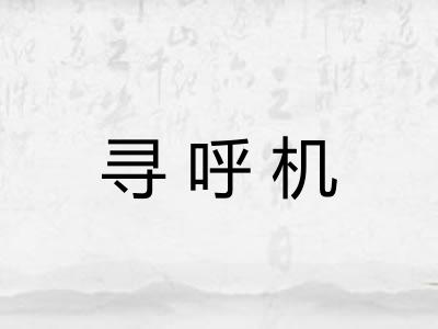 寻呼机