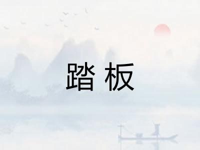 踏板