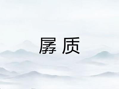 孱质