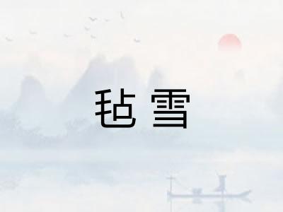 毡雪