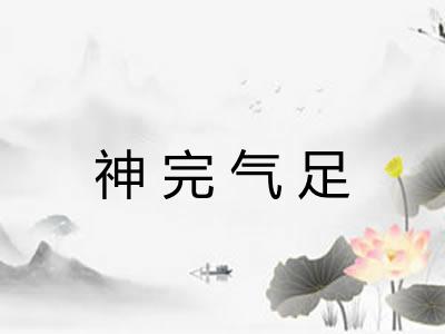 神完气足