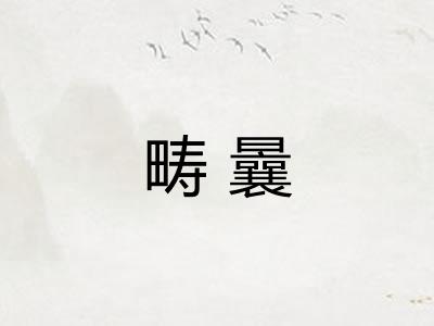 畴曩