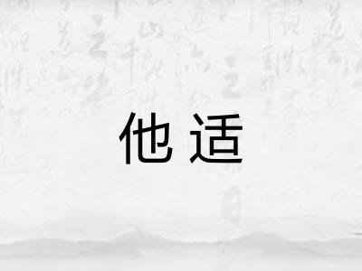 他适