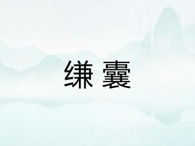 缣囊