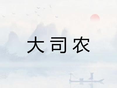 大司农
