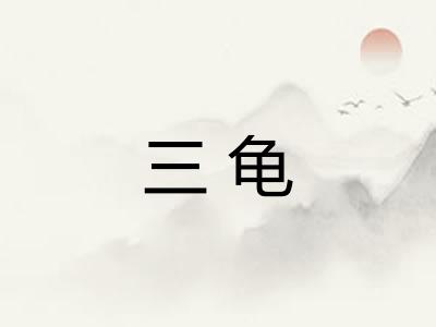 三龟
