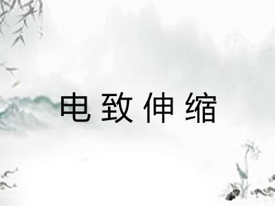 电致伸缩