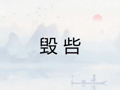 毁呰