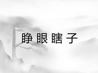 睁眼瞎子
