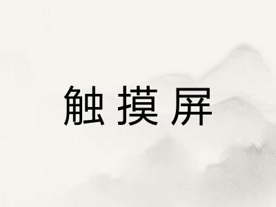 触摸屏