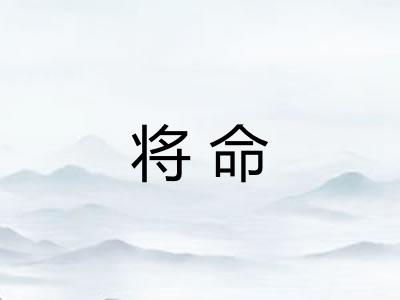 将命
