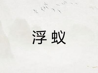 浮蚁