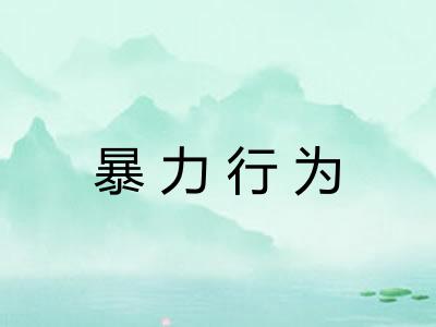 暴力行为