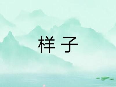 样子