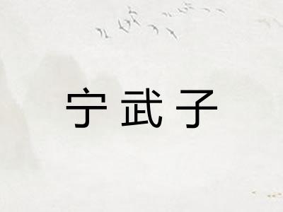 宁武子