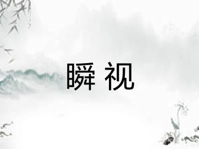 瞬视
