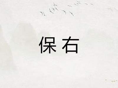保右