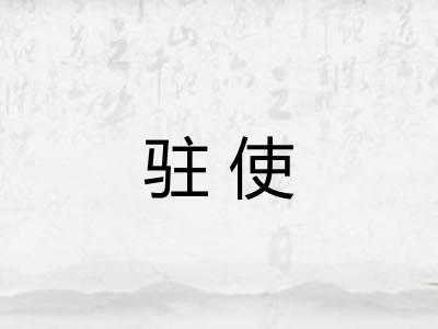 驻使
