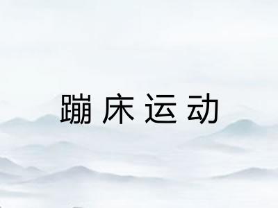 蹦床运动