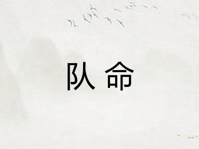队命