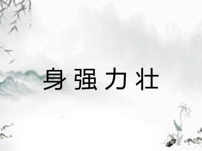 身强力壮