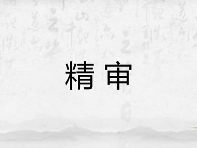 精审