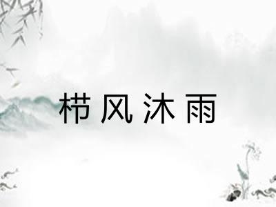 栉风沐雨