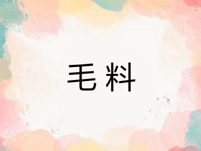 毛料