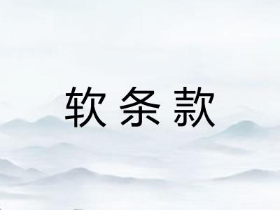 软条款